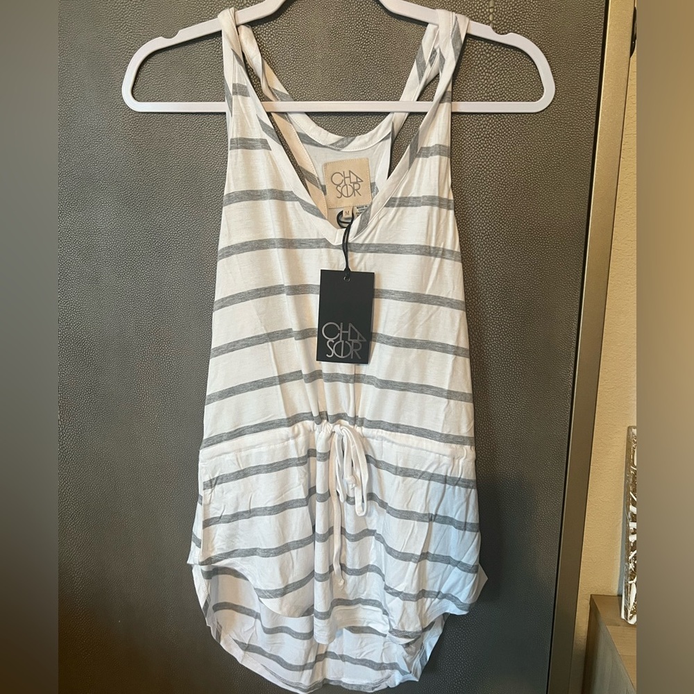 Chaser brand tank top with peplum-B2G1
